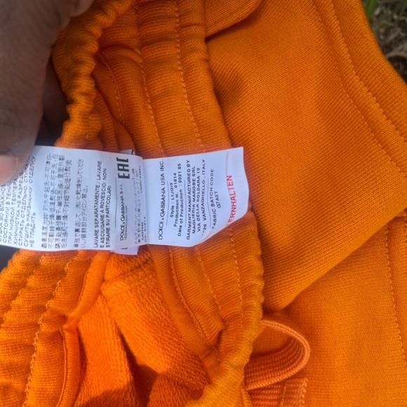 Dolce & Gabbana Infant Logo Patch Track Shorts and Zip-Up Hoodie - Picture 9 of 16